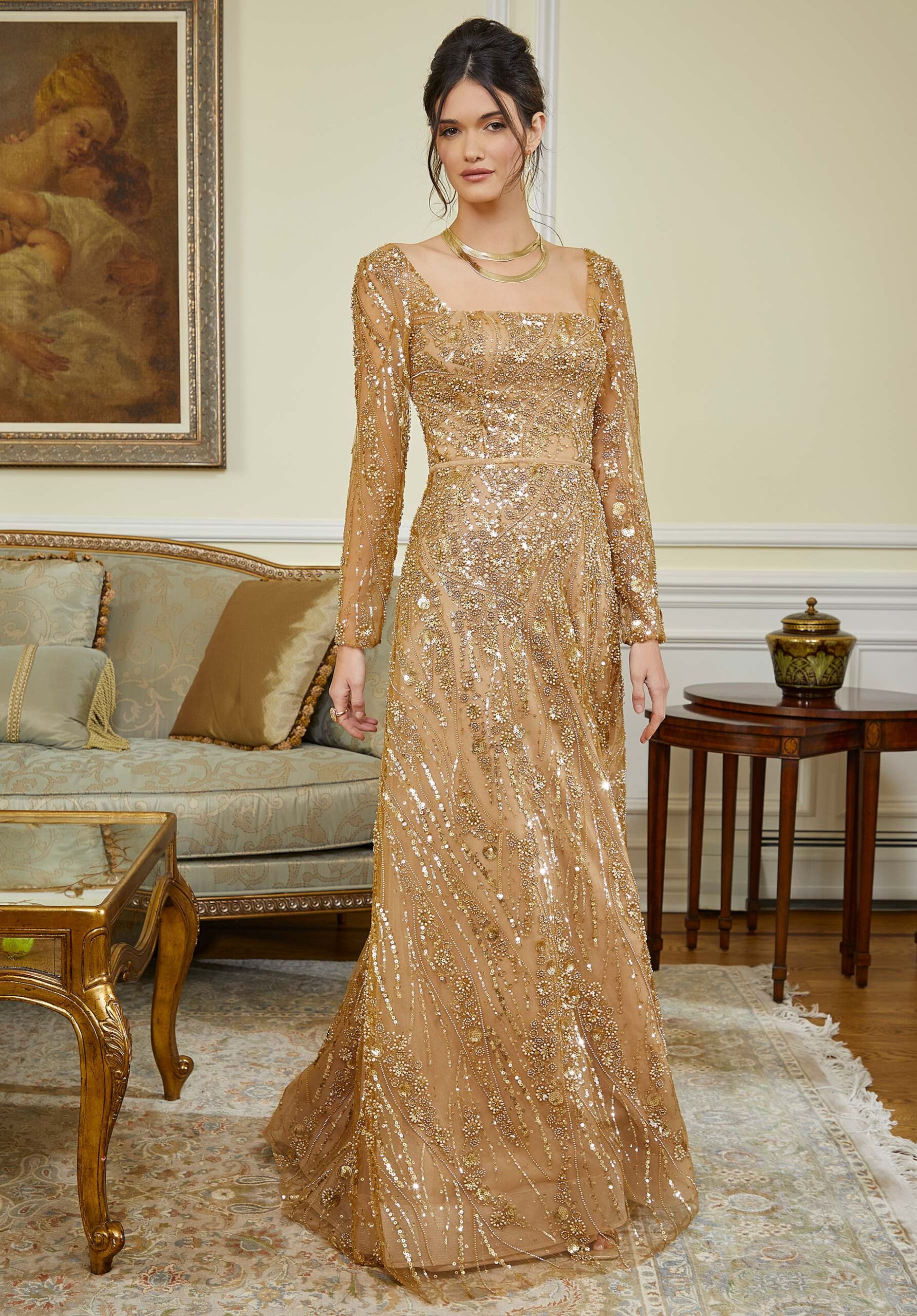 gold mother of the bride dress ideas