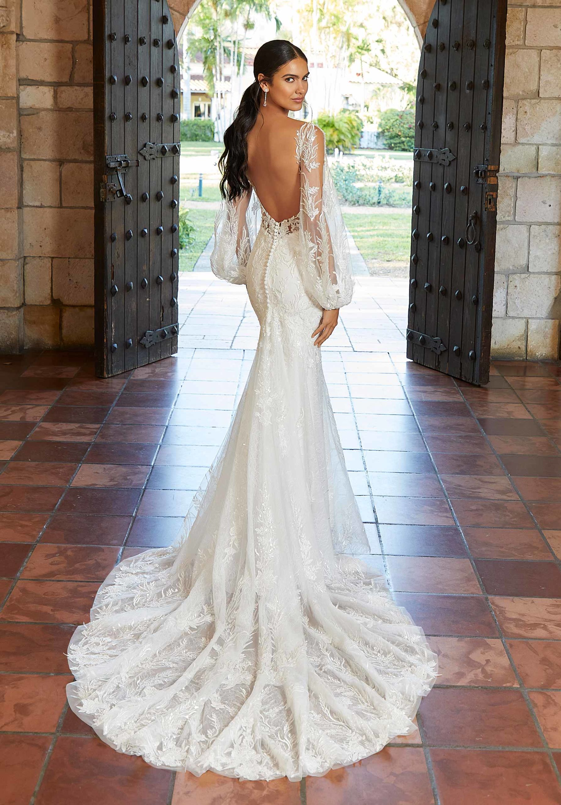 low back wedding dress ideas