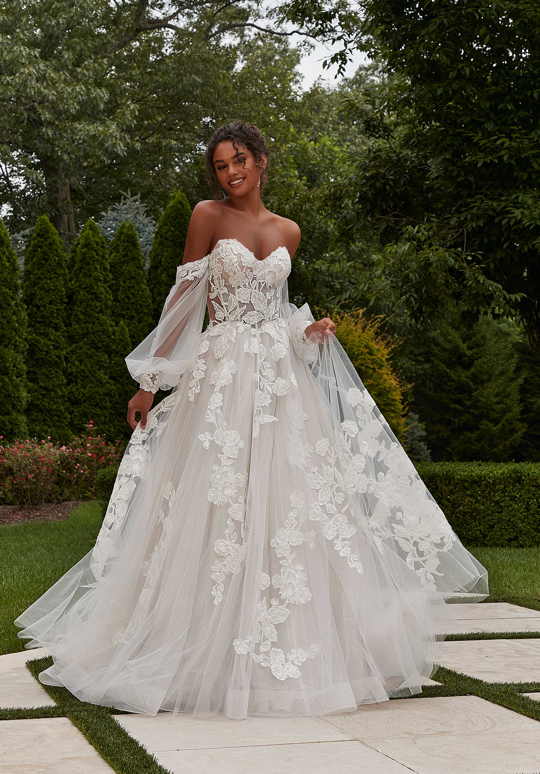 Spring wedding dress with sleeves ideas