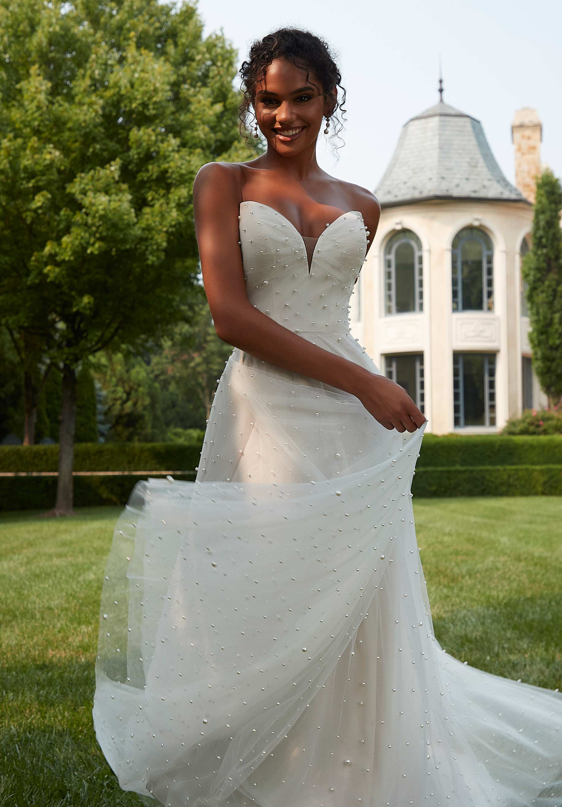 strapless a-line wedding dress ideas