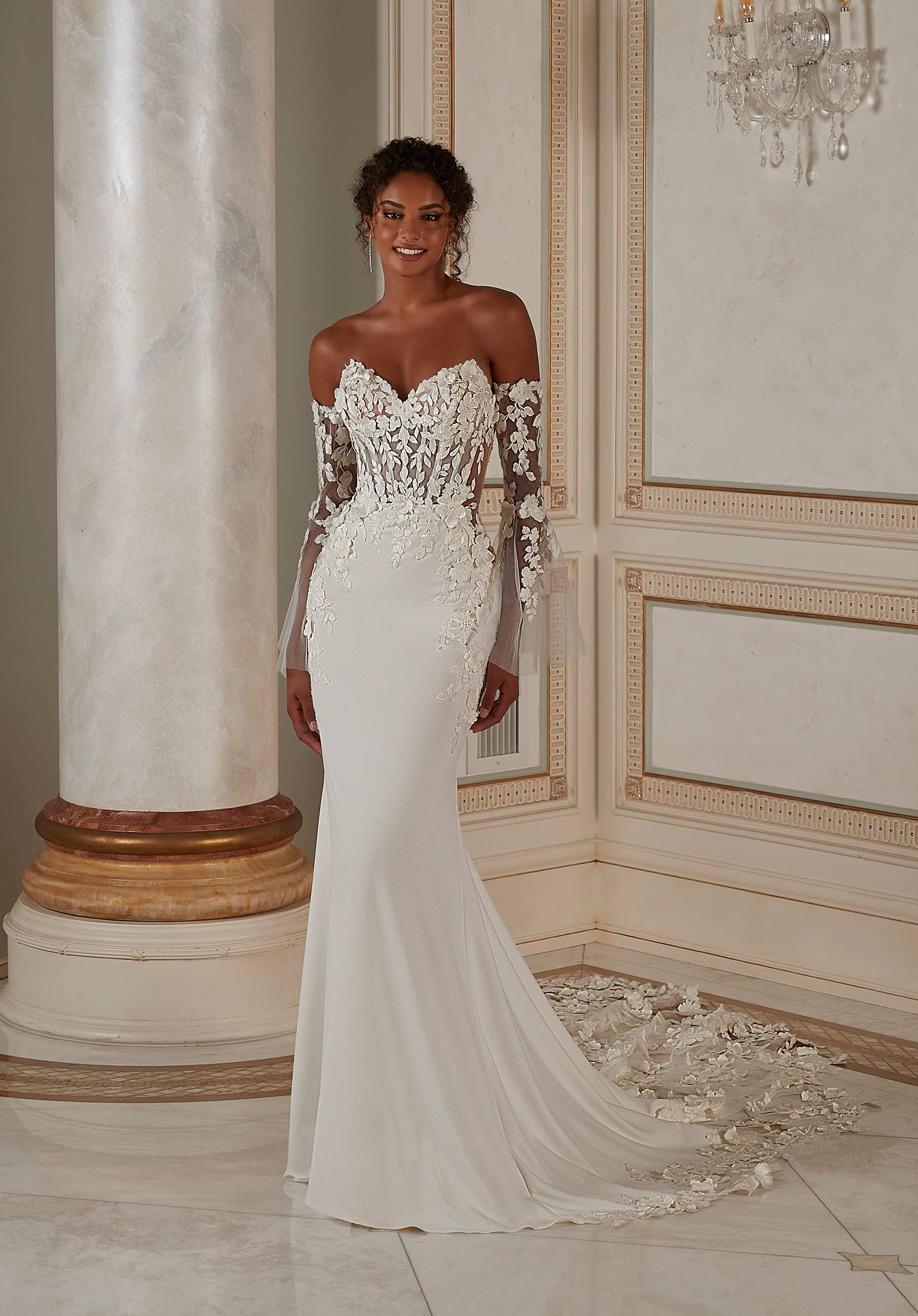 strapless wedding dress with sleeves ideas