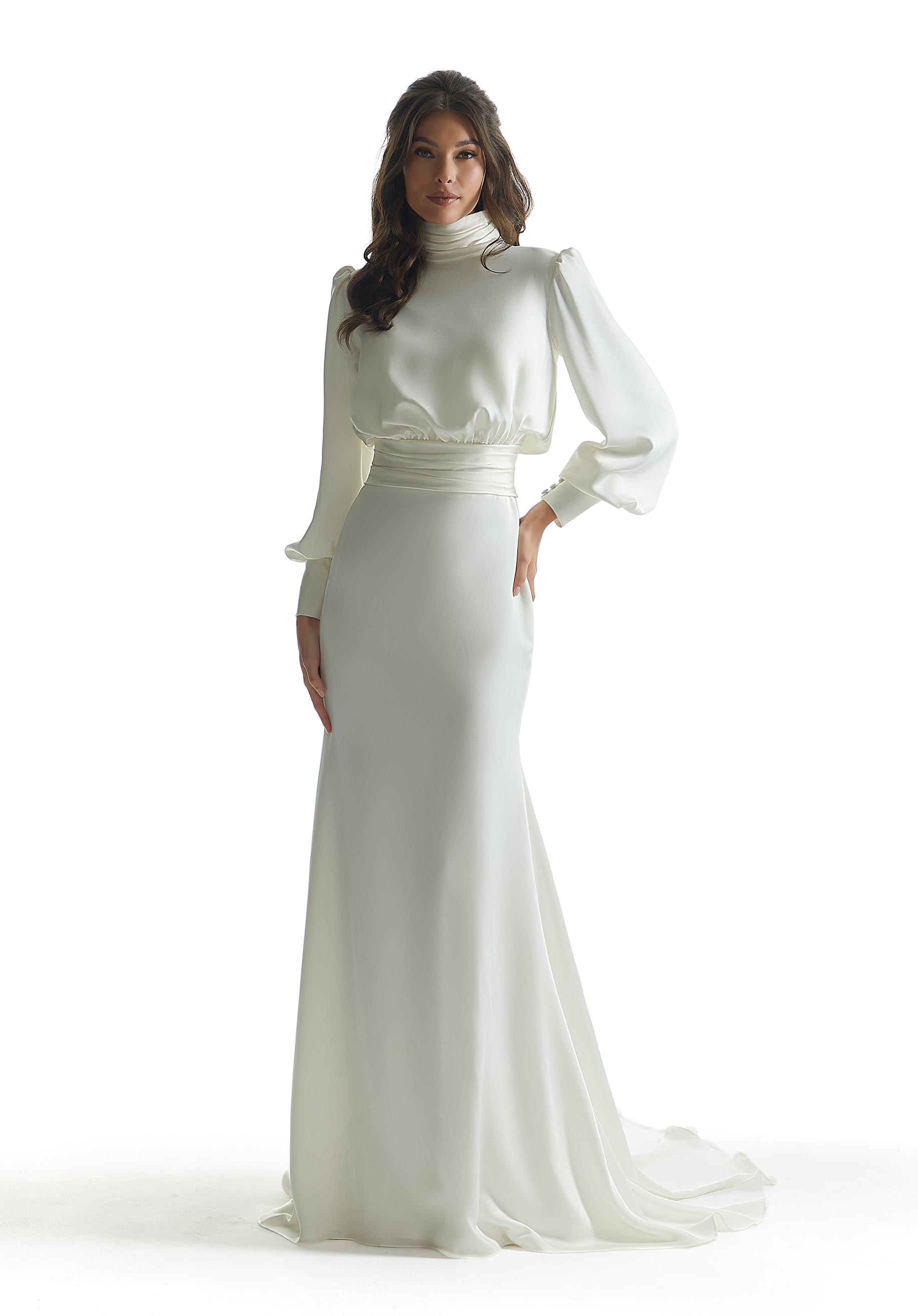 winter wedding dress neckline ideas